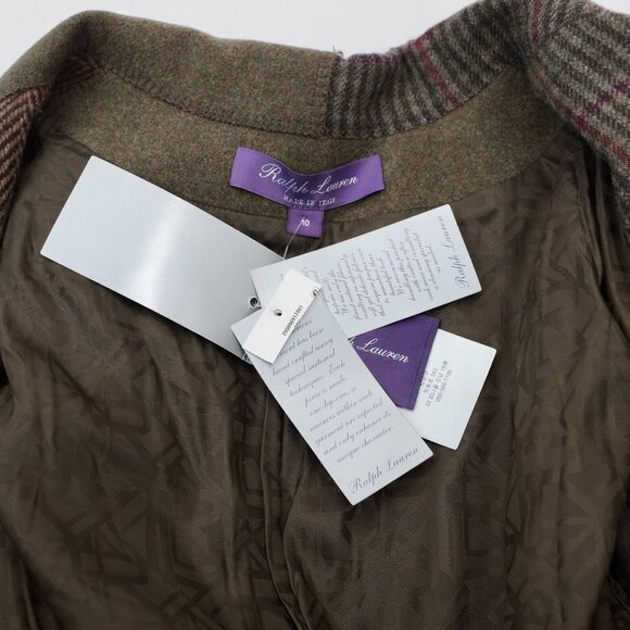 Ralph Lauren Purple Label Collection Hailey jacket blazer sz 10 patchwork $4790 - Picture 3 of 16